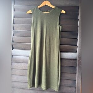 Chaya Vintage Sleeveless Knit Dress Olive Green